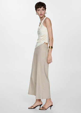 MANGO Loosefit Hose 'Linovis' in Beige