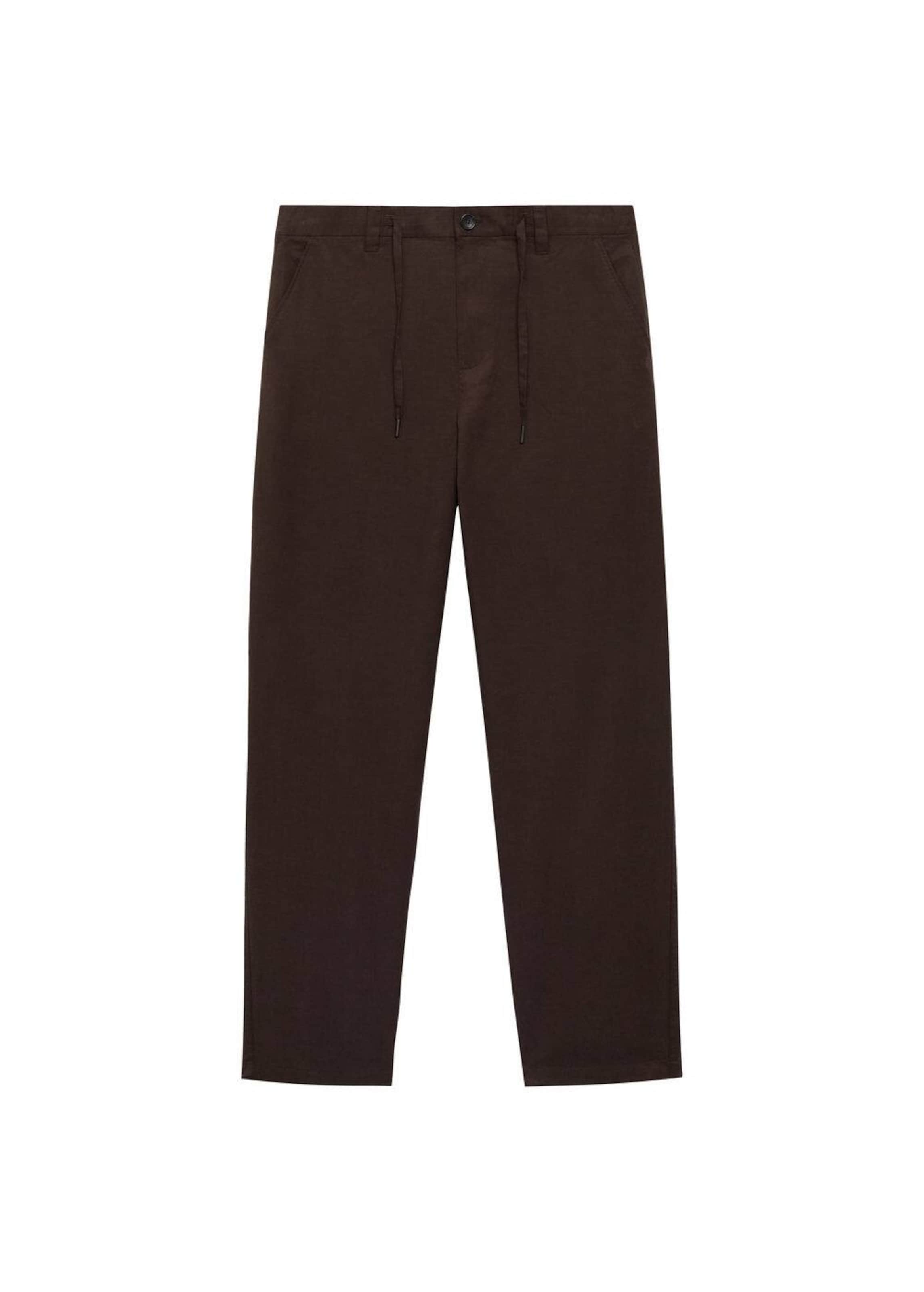 MANGO MAN Regular Панталон Chino 'Lave' в кафяво: отпред