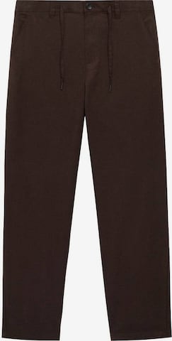 MANGO MAN Regular Chinohousut 'Lave' värissä ruskea: etupuoli