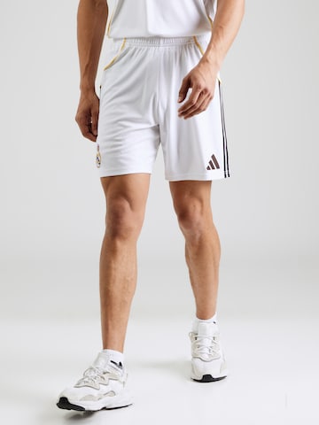 Regular Pantaloni sport 'REAL' de la ADIDAS PERFORMANCE pe alb: față
