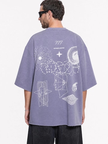 mysimplicated Oversized tričko '777 Mauve' – fialová