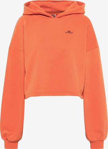 Sweat-shirt myMo ROCKS en orange : devant