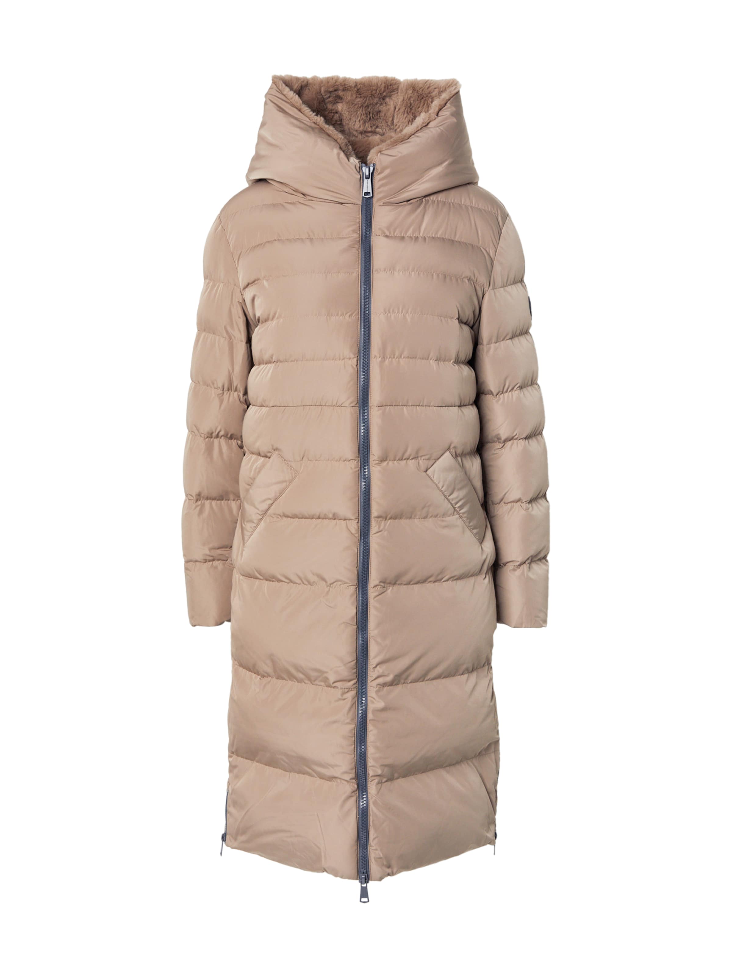 RINO & PELLE Talvemantel 'Keilafur', värv pruun: eest vaates