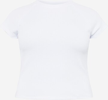 Cotton On Curve Shirt 'AMBER' in White: front