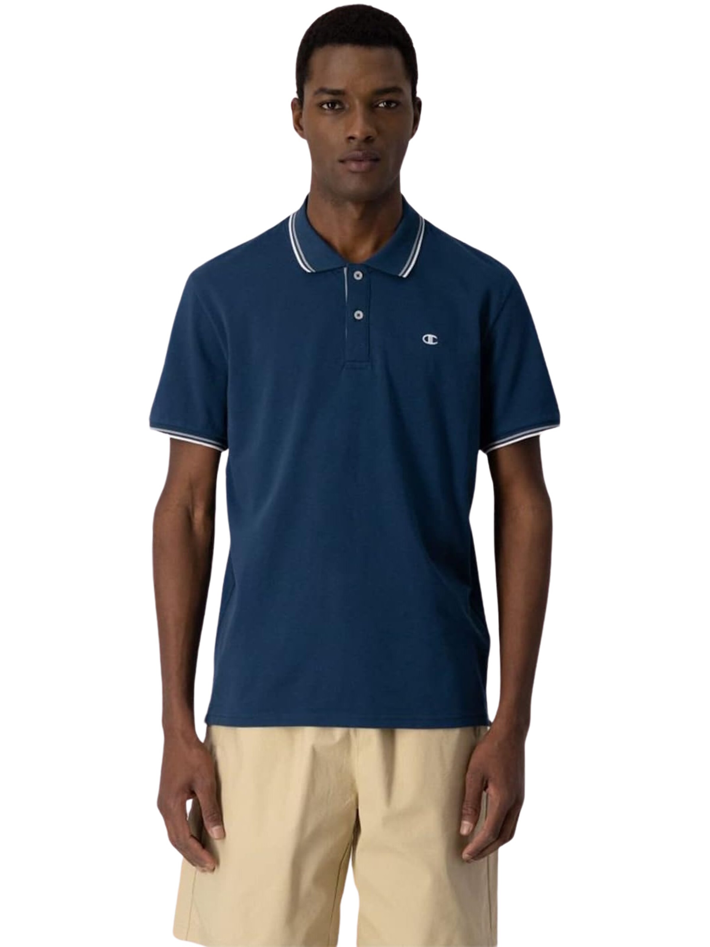 T-Shirt Champion Authentic Athletic Apparel en bleu : devant