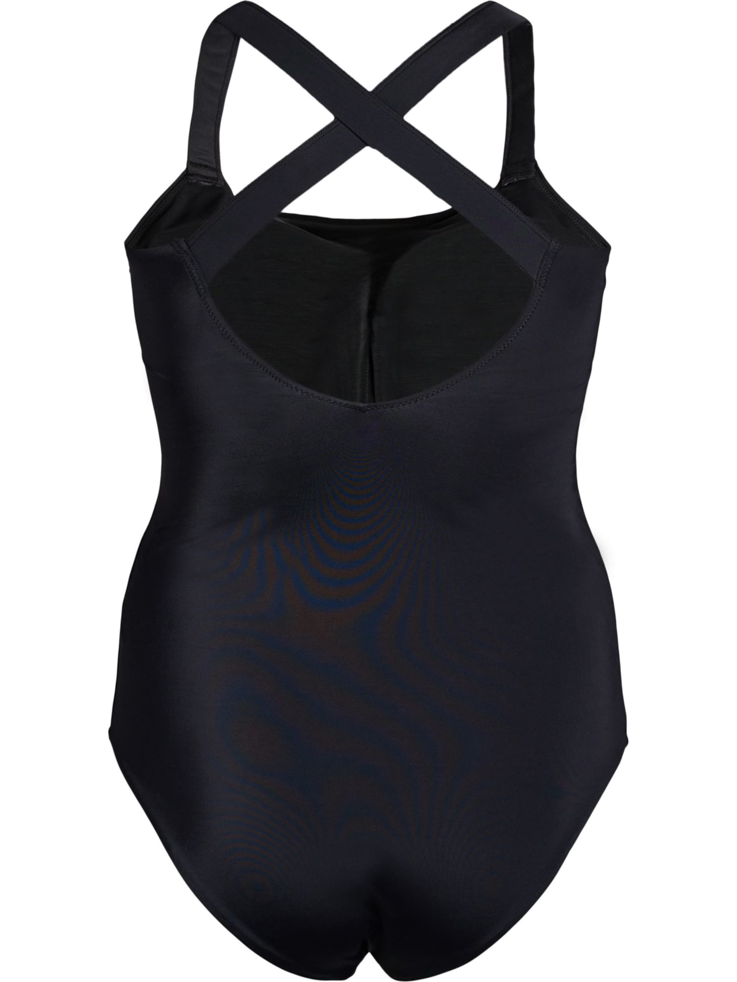 Swim by Zizzi - Soutien Bustier Fato de banho 'Sfilli' em preto
