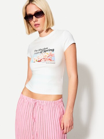 Maglietta di Bershka in bianco: frontale