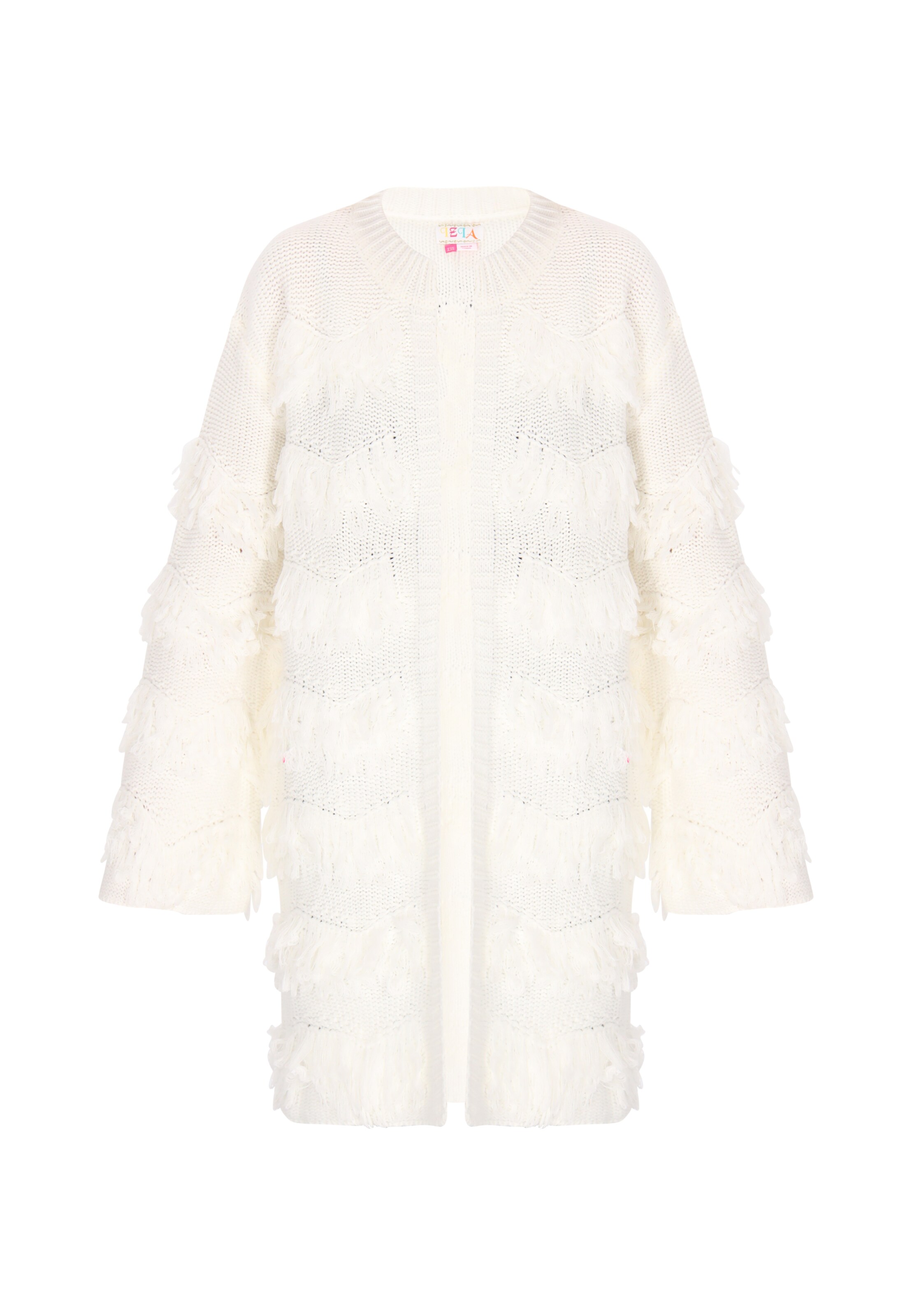 IZIA Strickjacke in Weiß: Vorderseite