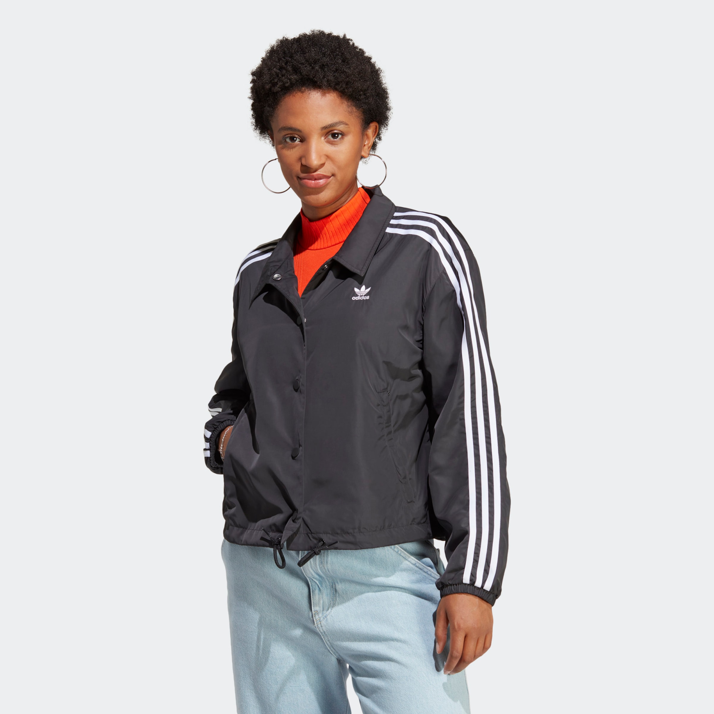 ADIDAS ORIGINALS Between season jacket Adicolor Classics 3 Stripes in Graphite ABOUT YOU