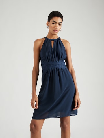 VILA Cocktail Dress 'MILINA' in Blue: front