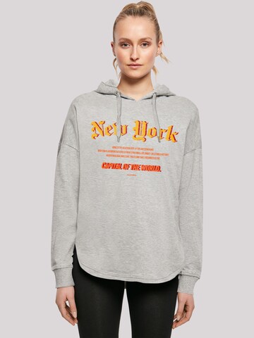 Sweat-shirt 'New York COTW' F4NT4STIC en gris : devant