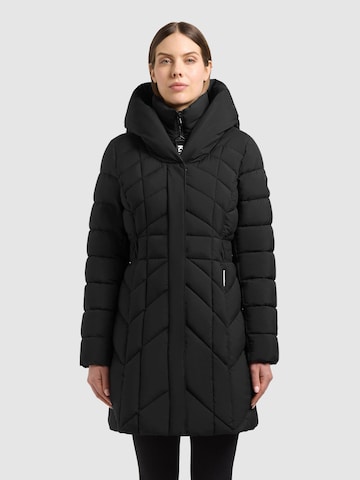 Cappotto invernale 'Purch' di khujo in nero: frontale