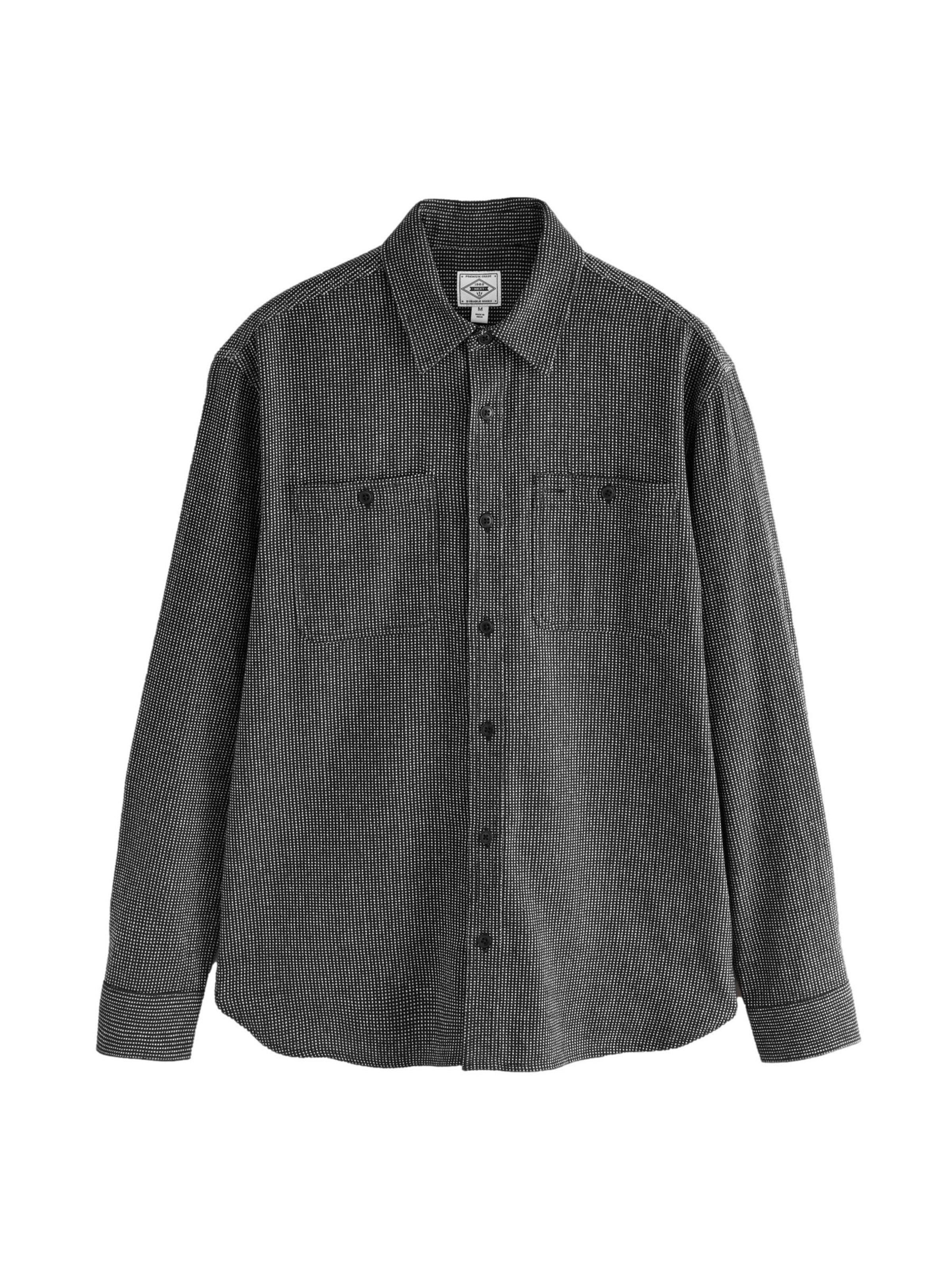 Regular fit Camicia di Next in nero: frontale