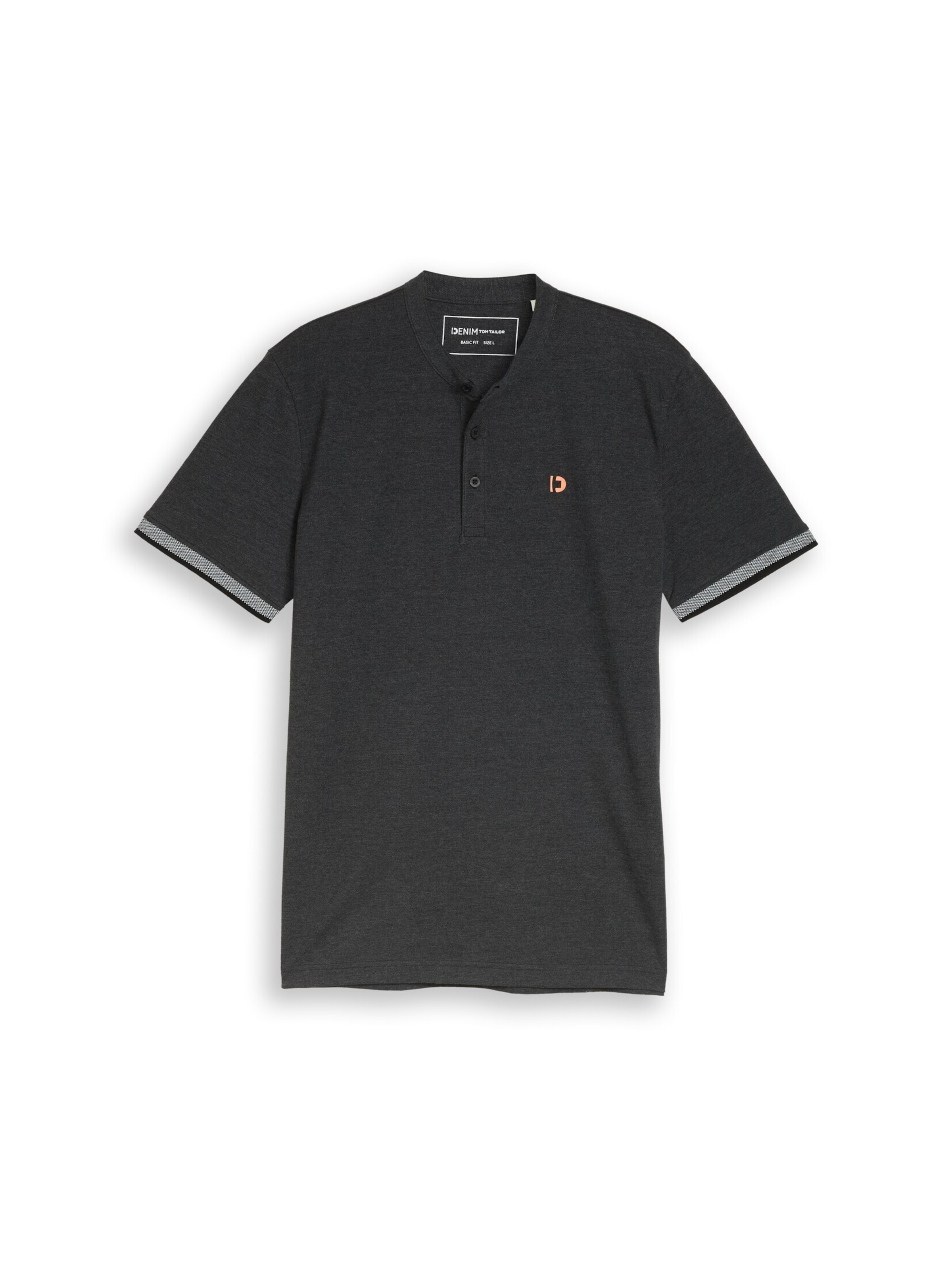 TOM TAILOR DENIM Shirt in Black: front