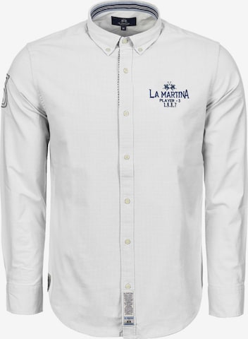 Regular fit Camicia ' MBC600 ' di La Martina in bianco: frontale
