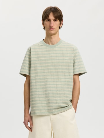 SELECTED Shirt 'SLHeli' in Green: front