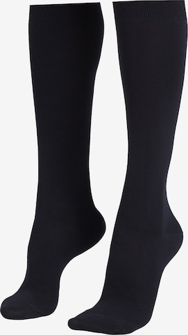 CALZEDONIA Knee High Socks in Blue: front