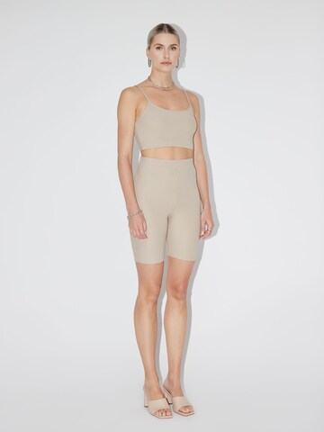 LeGer by Lena Gercke Skinny Shorts 'Miles' in Beige