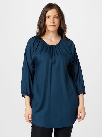 ABOUT YOU Curvy Blouse 'Talea' in Blauw: voorkant