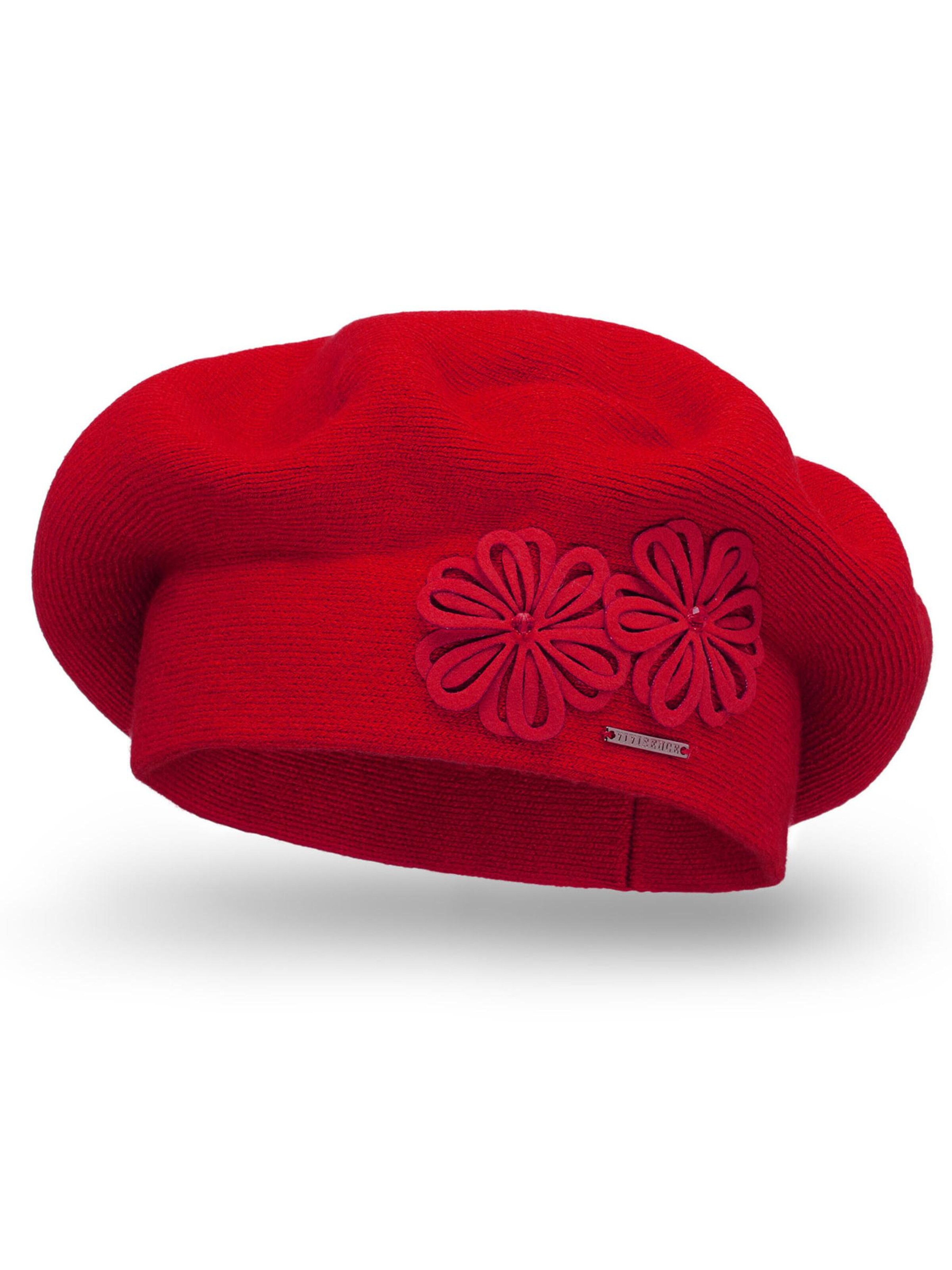 Vivisence Beanie '7007' in Red: front