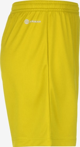 ADIDAS PERFORMANCE Regular Workout Pants 'Entrada 22' in Yellow