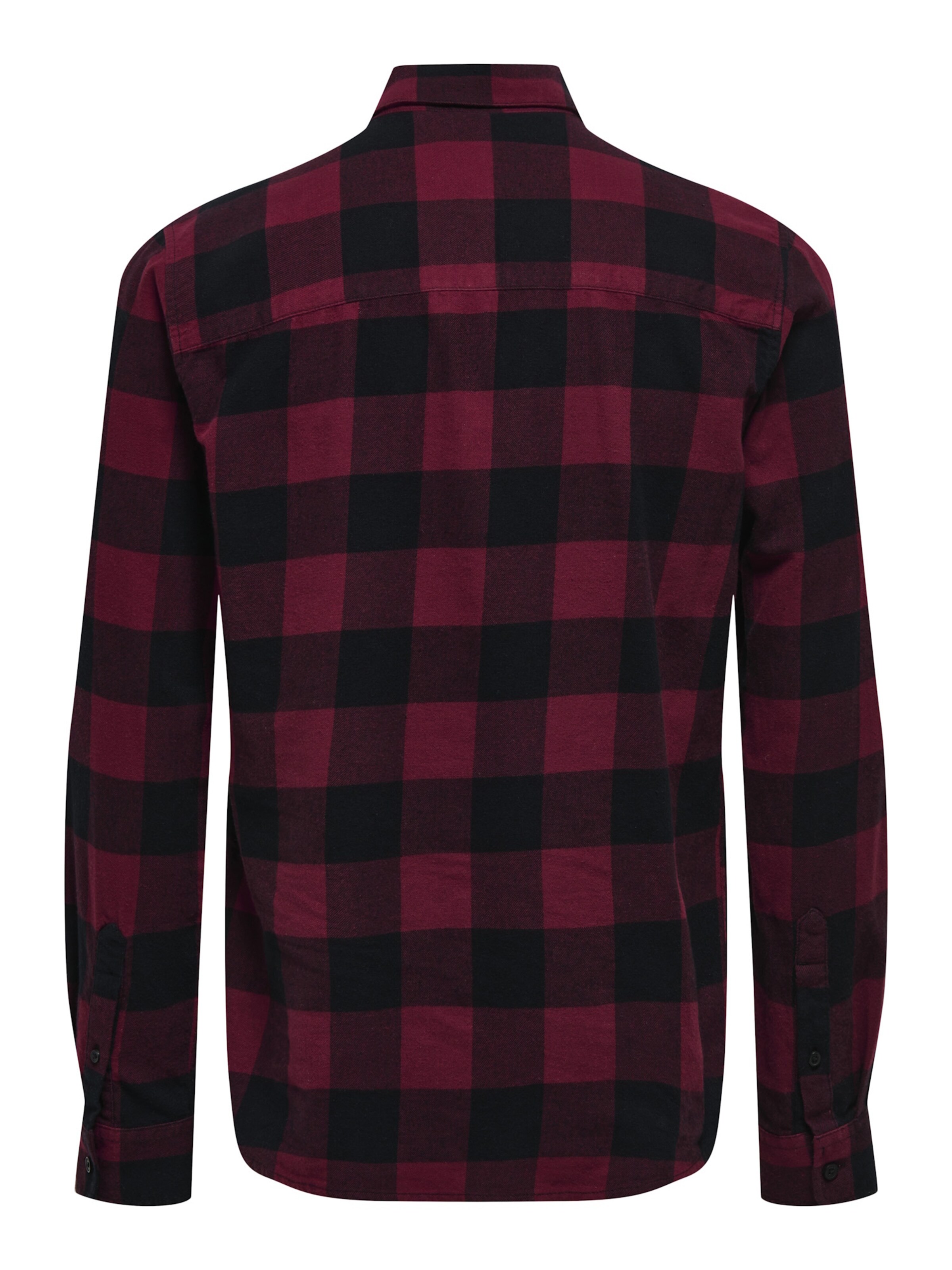 Slim fit Camicia 'ONSGudmundur' di Only & Sons in rosso