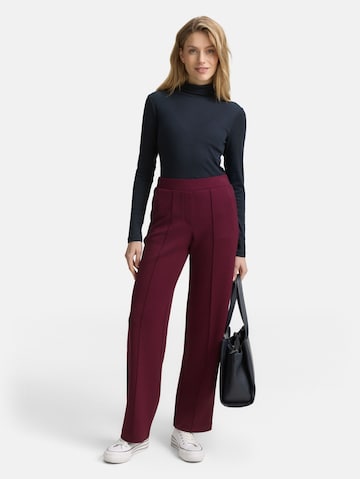 TOM TAILOR Loosefit Broek in Rood