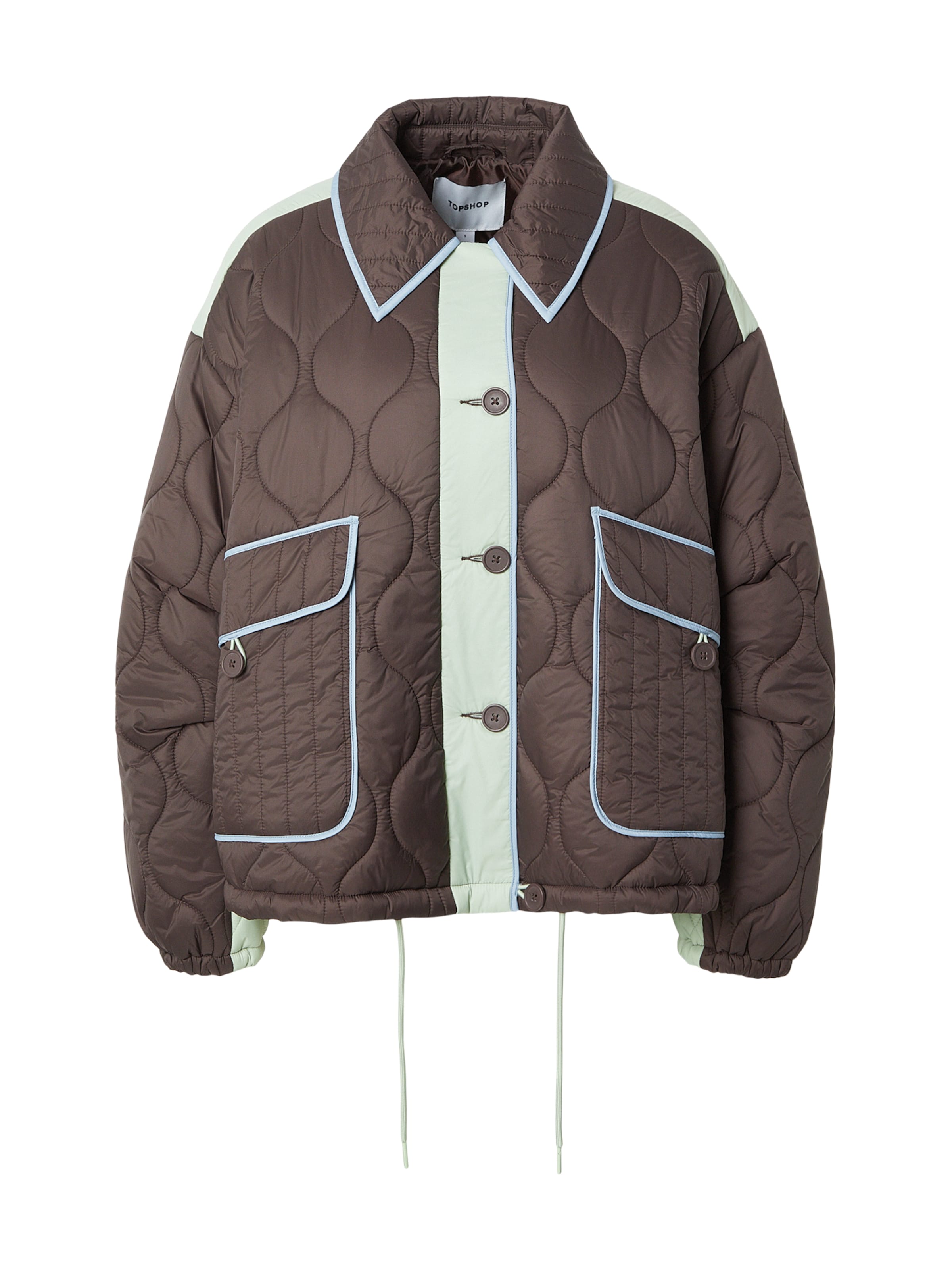 TOPSHOP Between-season jacket in Blue: front