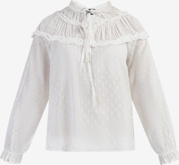 DreiMaster Vintage Bluza 'Abrel' | bela barva: sprednja stran