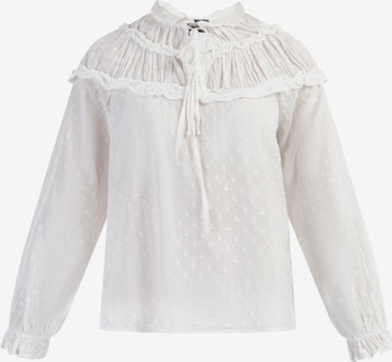 DreiMaster Vintage Blouse 'Abrel' in Wit: voorkant