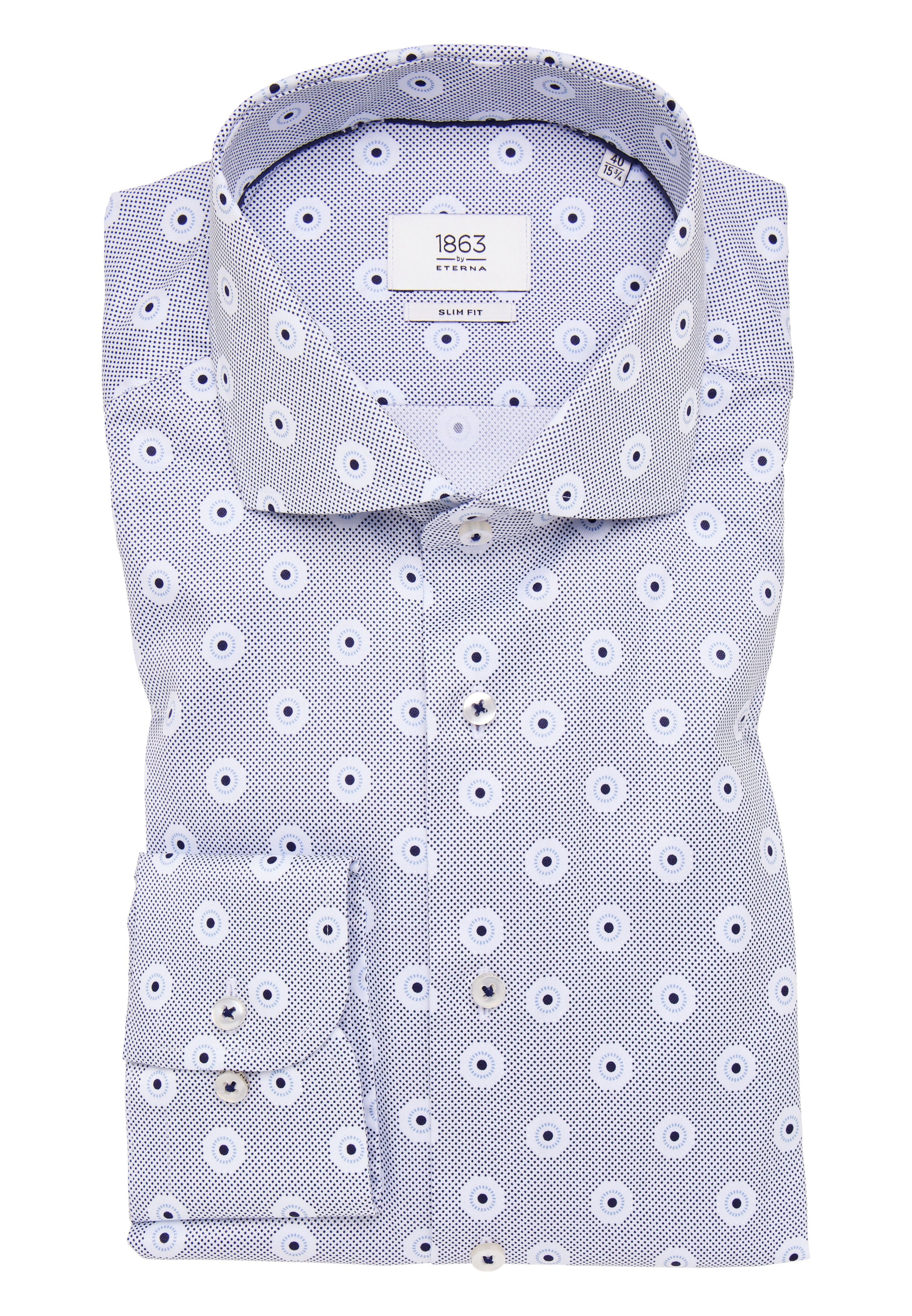 ETERNA Slim Fit Hemd in Grau