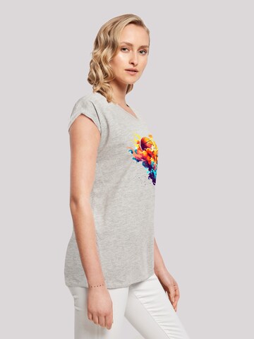 F4NT4STIC Shirt 'Basketball Sports Collection - Abstract player' in Grau
