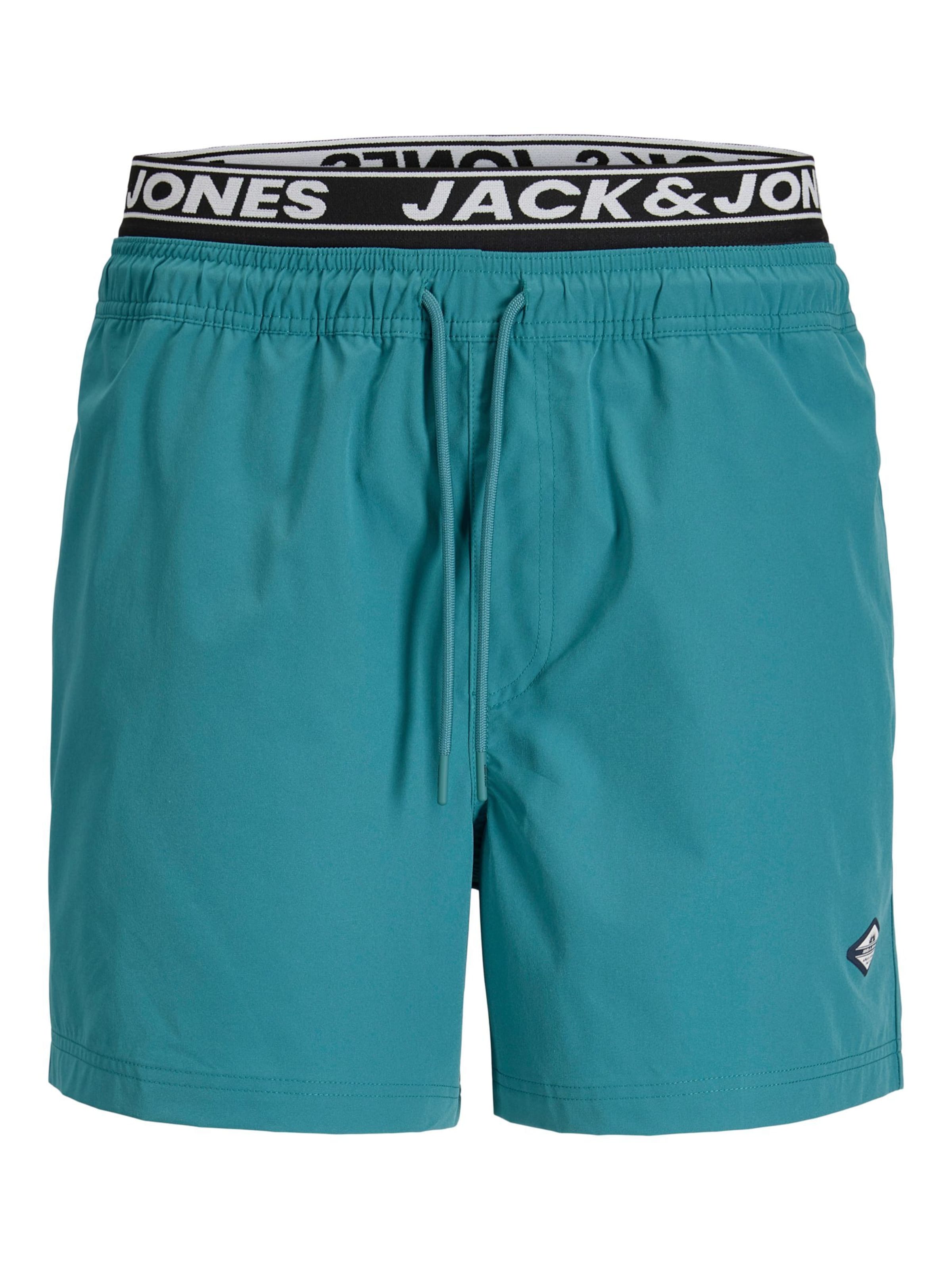 Șorturi de baie 'JPSTMaui' de la JACK & JONES pe albastru: față