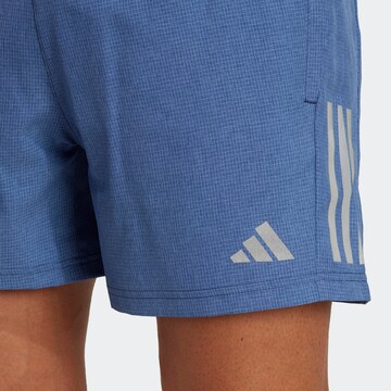 ADIDAS PERFORMANCE Regular Workout Pants 'Own The Run' in Blue