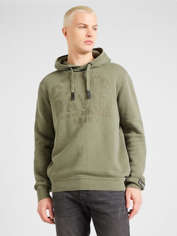 CAMP DAVID Sweatshirt in Green: front