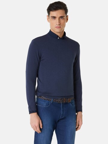 Pull-over Boggi Milano en bleu : devant