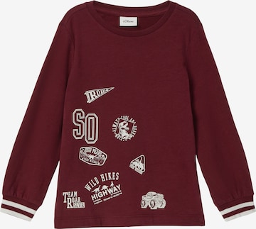 s.Oliver Shirt in Rood: voorkant