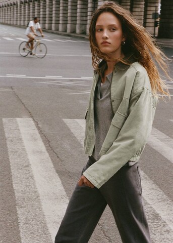 MANGO TEEN Between-Season Jacket in Green