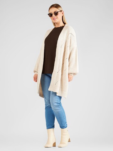 Z-One Knit cardigan 'Birte' in Beige