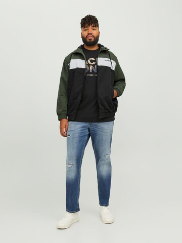 Jack & Jones Plus Between-Season Jacket 'Rush' in Green