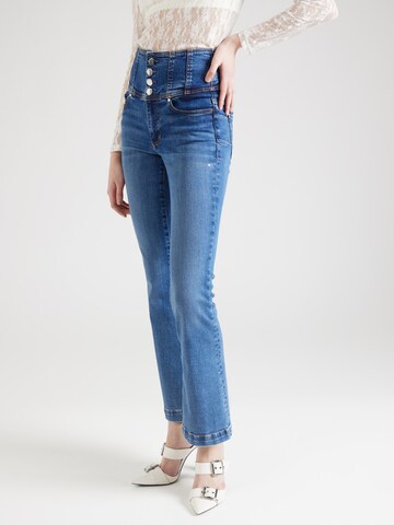 GUESS Flared Jeans in Blauw: voorkant