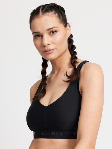 rethinkit studios Bralette Bra 'Seville' in Black: front