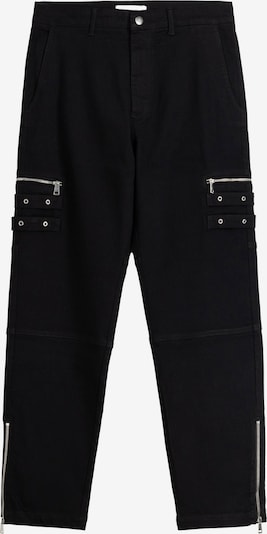 Bershka Kargo hlače | črna barva, Prikaz izdelka