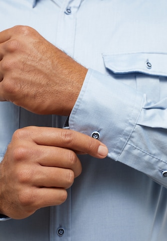 ETERNA Regular fit Business Shirt in Blue