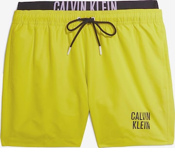 Calvin Klein Swimwear Шорти за плуване в жълто: отпред