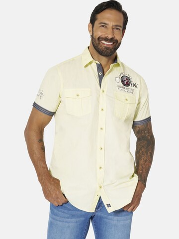 Jan Vanderstorm Regular fit Button Up Shirt 'Snofred' in Yellow: front