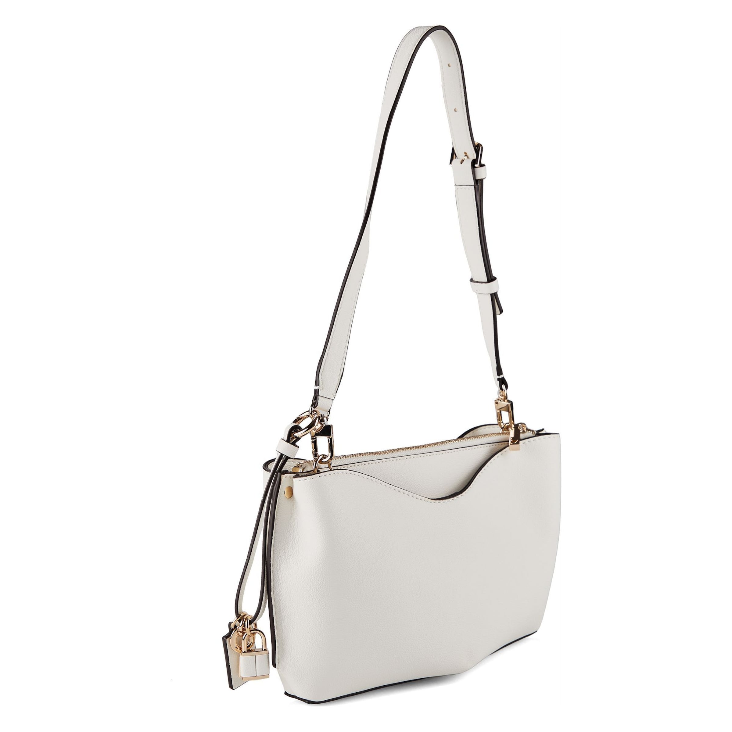 GUESS Schultertasche 'Bianca' in Weiß