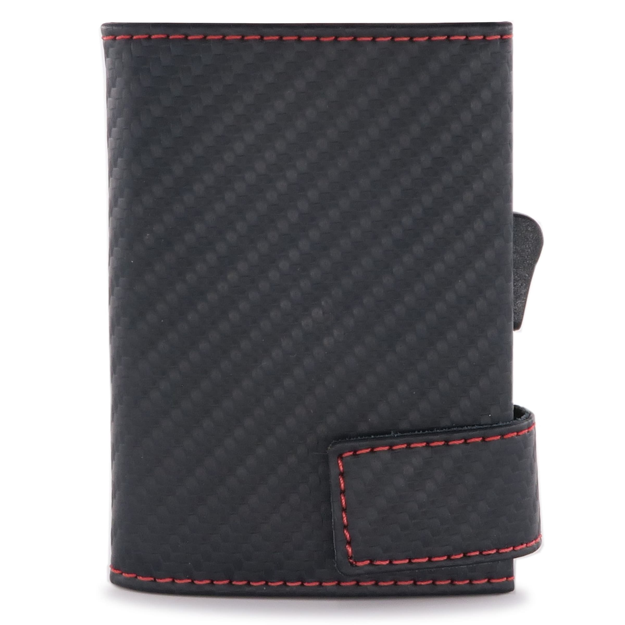 Portamonete di SecWal in nero: frontale