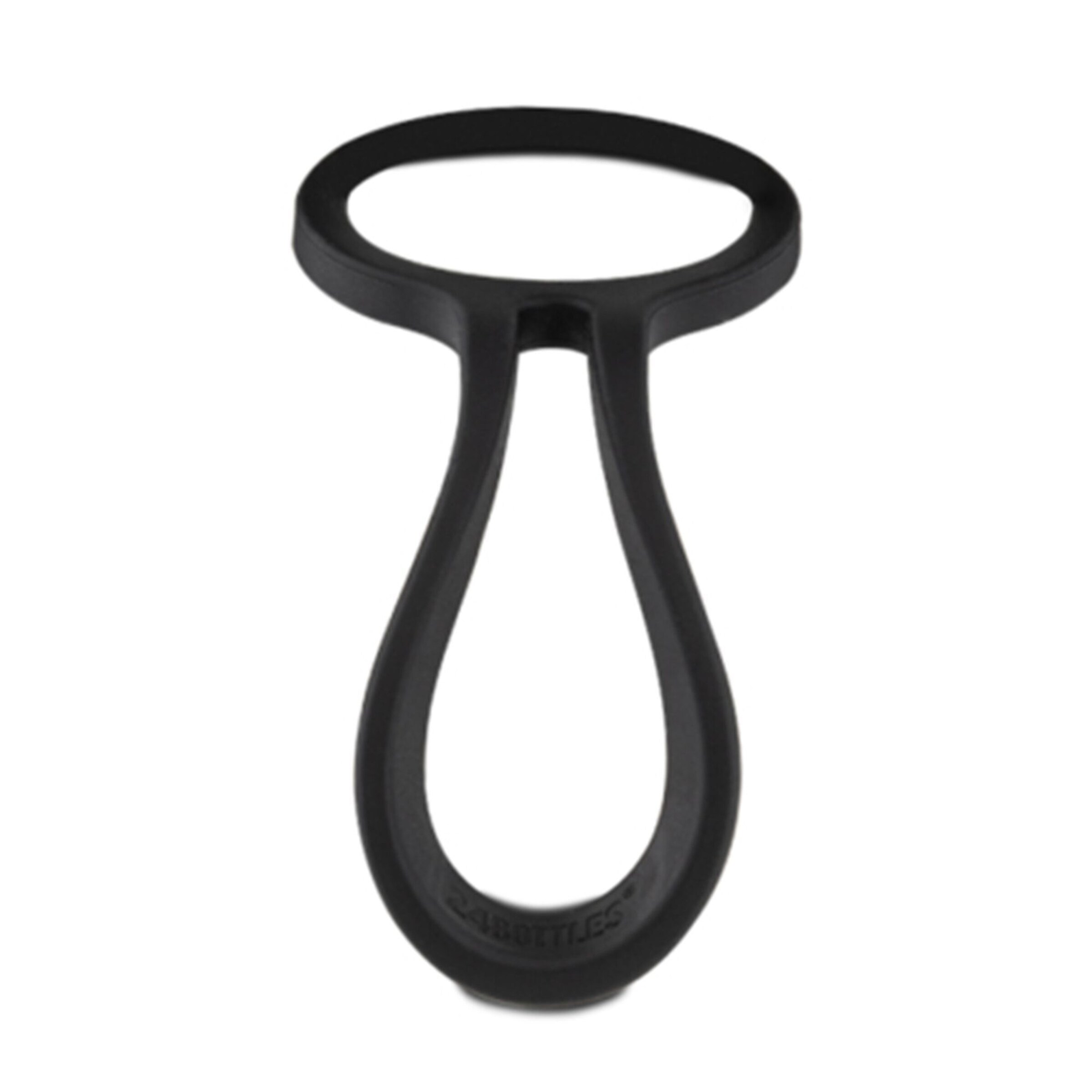 24Bottles Trinkflaschenhalterung 'Tie' in Schwarz: Vorderseite