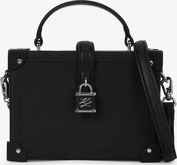 Borsa a tracolla 'Autograph' di Karl Lagerfeld in nero: frontale